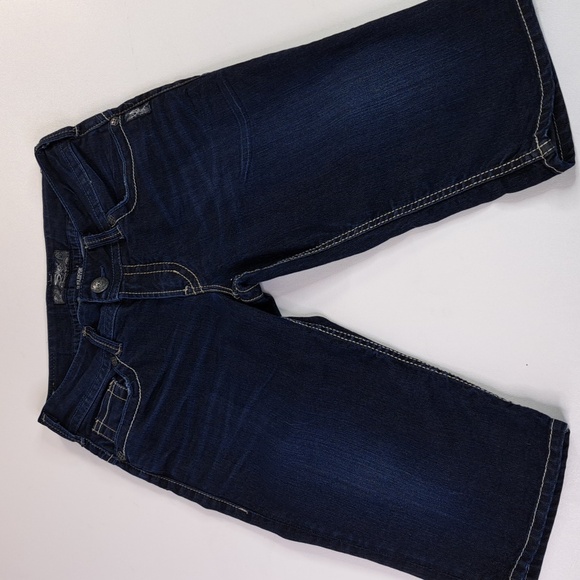 Silver Suki Rose Surplus Jean Long Shorts Size W27 - Picture 1 of 17